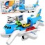 transport cargo airplane car toy set