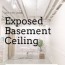 exposed a basement ceiling