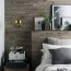 75 gray bedroom with brown walls ideas
