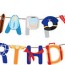 airplane happy birthday party banner
