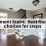 basement stairs best flooring choices