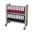 large chart binder rolling cart holds