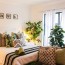 decorating a bedroom with plants