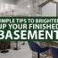 brighten up your finished basement