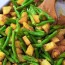 roasted green beans and potatoes