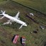 plane crash lands after hitting flock