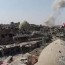 drone footage shows destruction in mosul