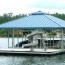 floating dock hip roof flotation