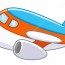 airplane cartoon vector art stock