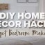 diy home decor hacks budget bedroom