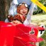 baby aviator with airplane stroller
