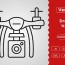 vector drone outline icon design