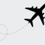 airplane silhouette vector art icons