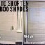 how to shorten woven bamboo shades