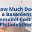 a basement remodel cost in philadelphia