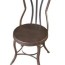 solid back iron restaurant chair in