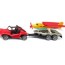 buggy car with trailer and airplane