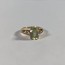 9ct yellow gold oval lime green natural