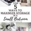 5 best small bedroom storage ideas