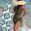 olive green one piece swimsuit women s