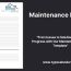 maintenance report template free