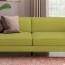 seater fabric sofa in lime green