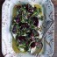 roasted beets with beet green salsa
