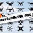 drones bundle svg png dxf eps