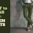 what to wear with green pants 16