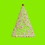 abstract christmas tree on green screen