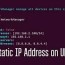 configure static ip address on ubuntu 20 04