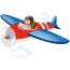 free vector boy flying in an airplane
