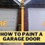 how to repaint a metal garage door uk