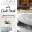 paint furniture with chalk paint