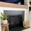 painting the tiles fireplace makeover