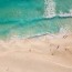beautiful beach aerial drone shot