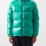 green ecrins quilted down coat