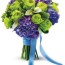 luxe lavender and green bouquet in