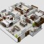 three bedroom house apartment floor plans