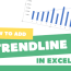 how to add a trendline in excel online