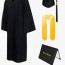 high school graduation cap and gown