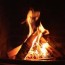wood burning fireplace 4k video with