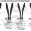 easton curve and blade pattern chart