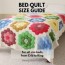 quilt size guide for bed quilts new