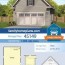 traditional two car garage plan with 1 doub