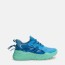 blue sneakers set on chunky mint green