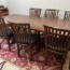 dining table solid teak wood with 6