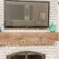 mount a tv over a brick fireplace