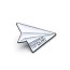 paper airplane enamel pin