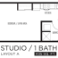 bedroom apartment plans bathroom bath